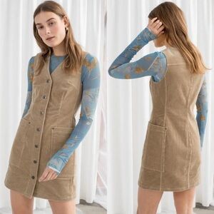 & Other Stories Stockholm Atelier Corduroy Button Down Dress